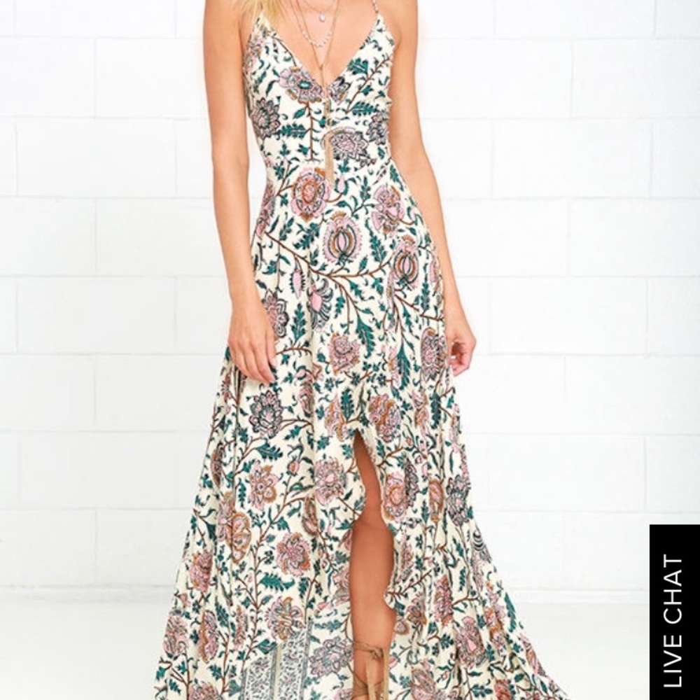 Lulus Floral Wrap Dress
